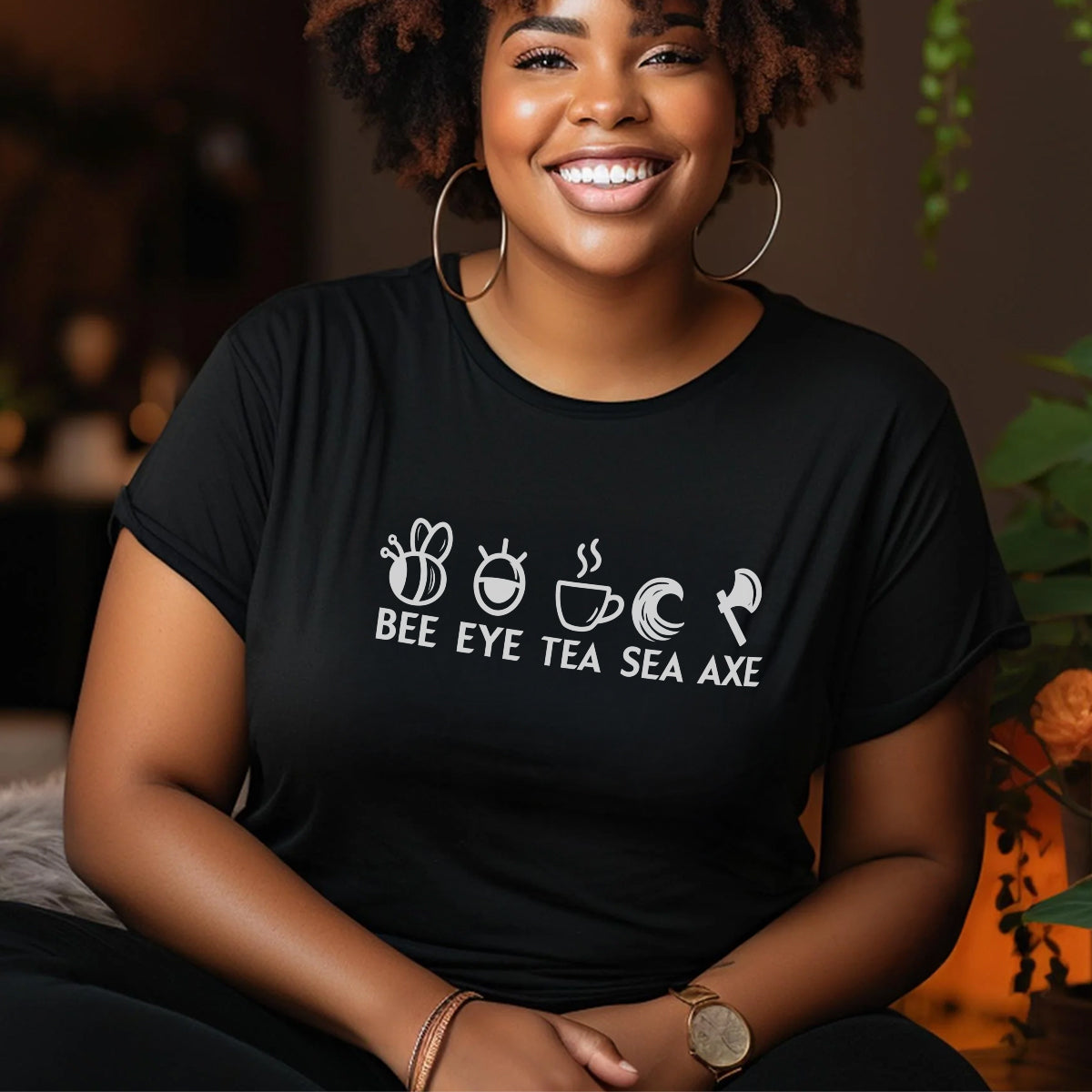 Bee Eye Tea Sea Axe -  2D Unisex T-shirt