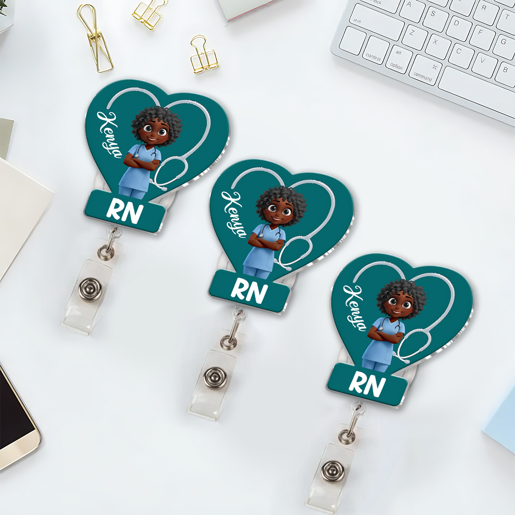 I'm A Nurse - Personalized Acrylic Badge Reel