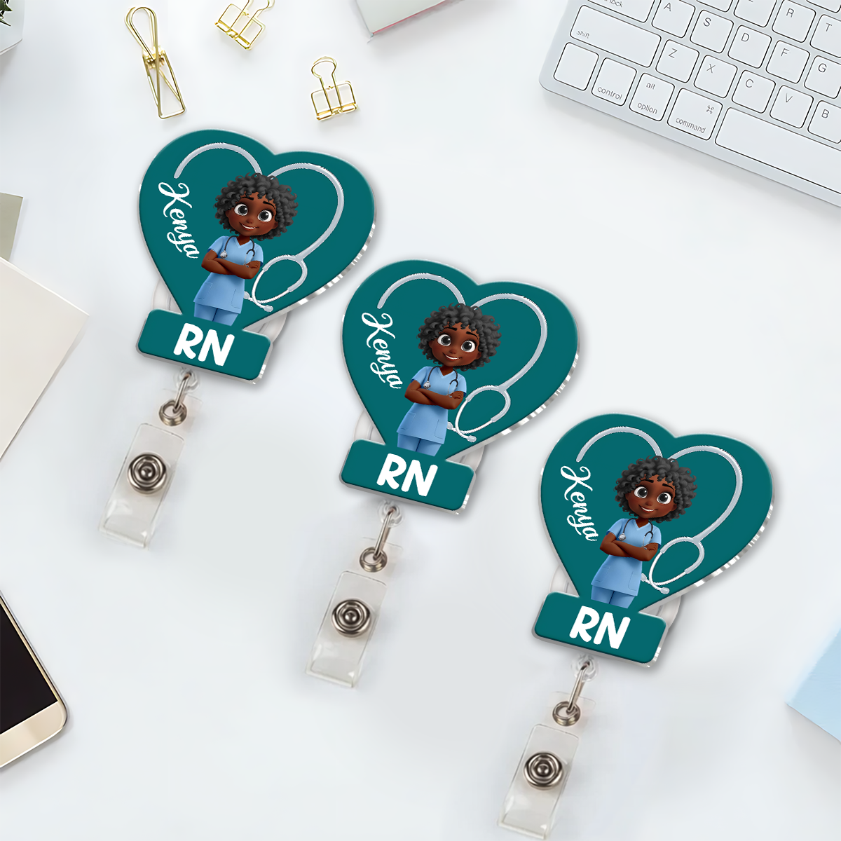 I'm A Nurse - Personalized Acrylic Badge Reel