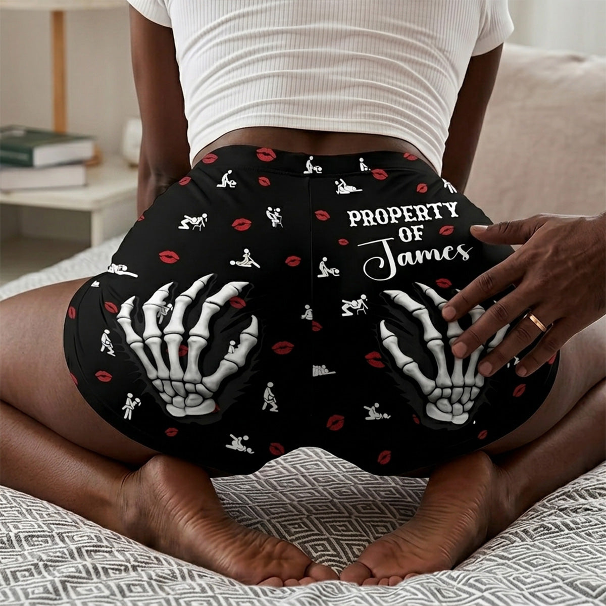 Property Of My Husband - Personalized Short Leggings