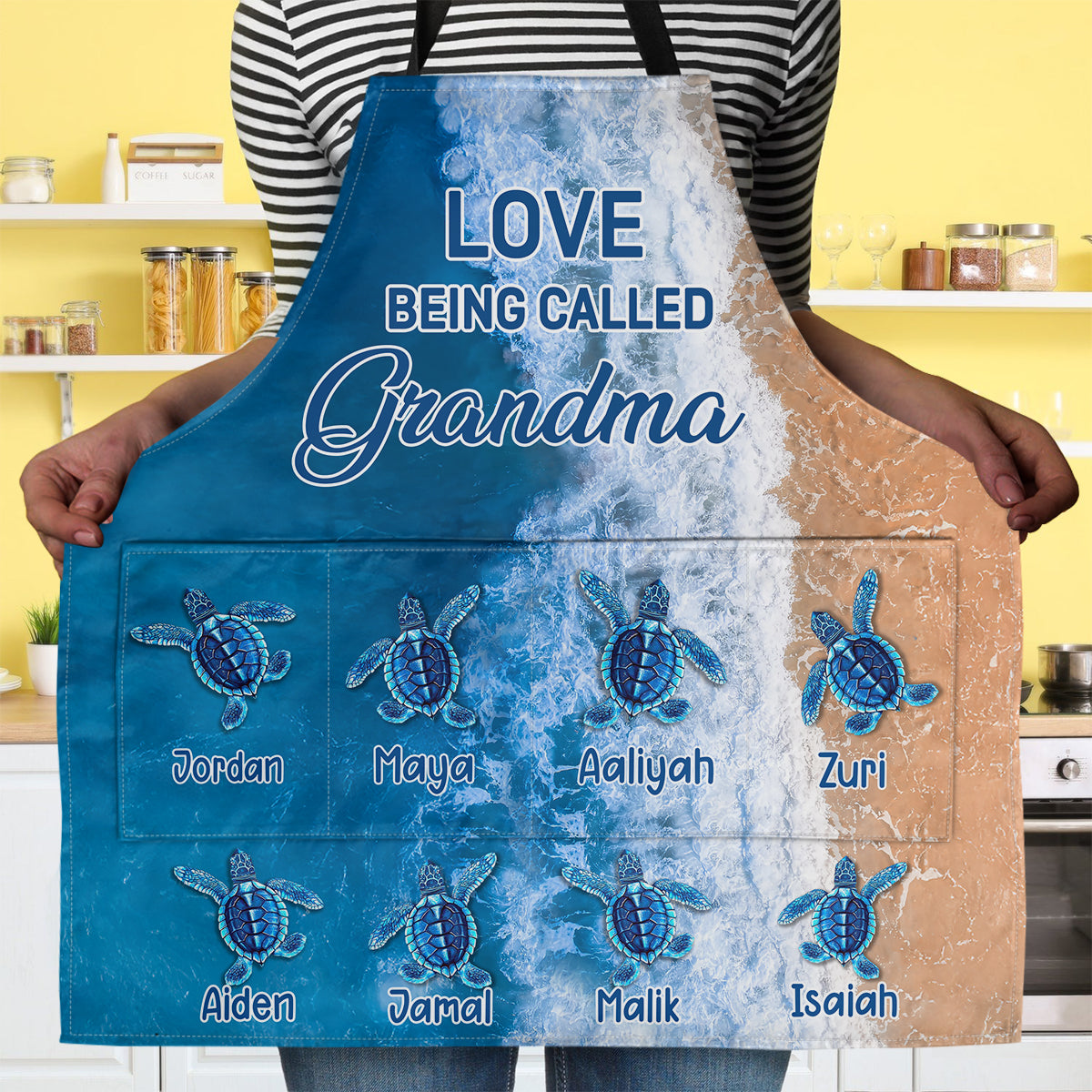 Love Being Called Grandma - Personalized Apron With Pocket