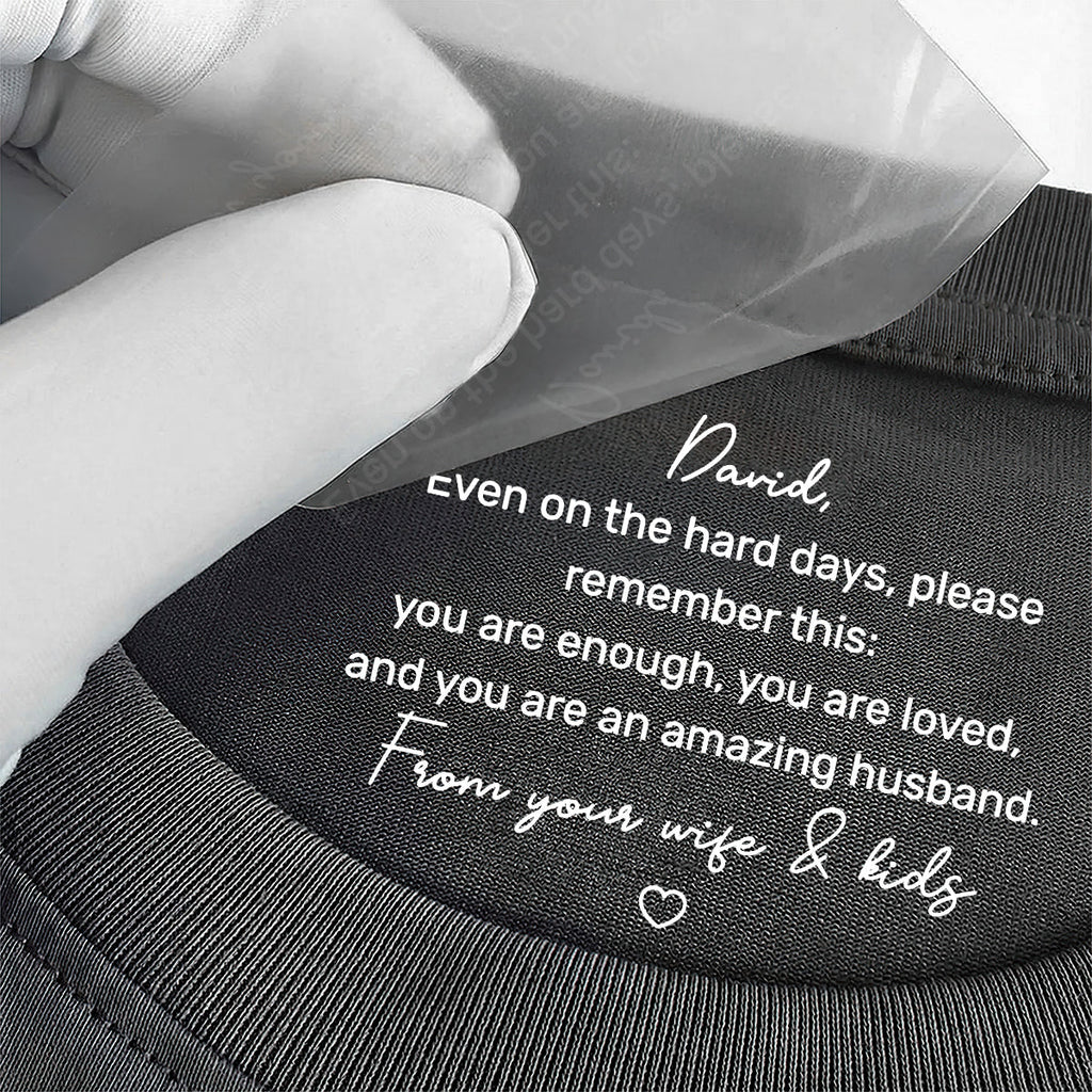 You Are An Amazing Husband - Personalized Shirt With Design Inner Neck