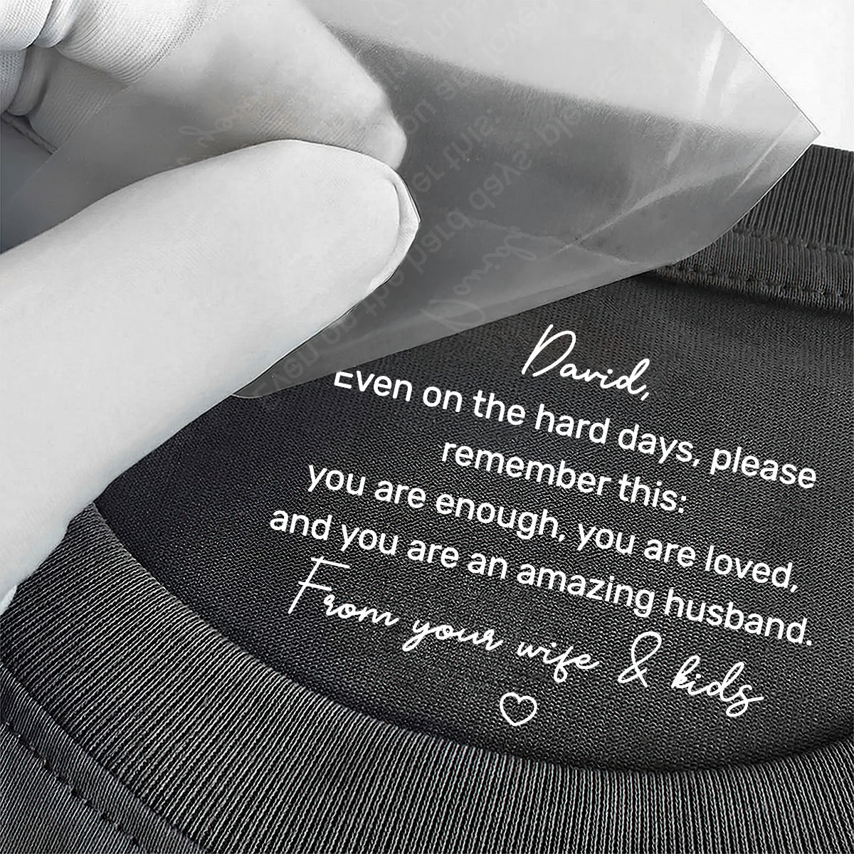 You Are An Amazing Husband - Personalized Shirt With Design Inner Neck