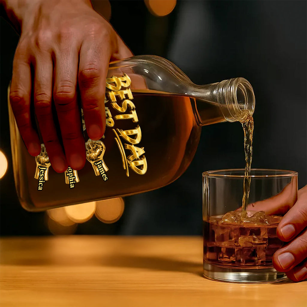 Best Dad Ever - Personalized Whiskey Bottle
