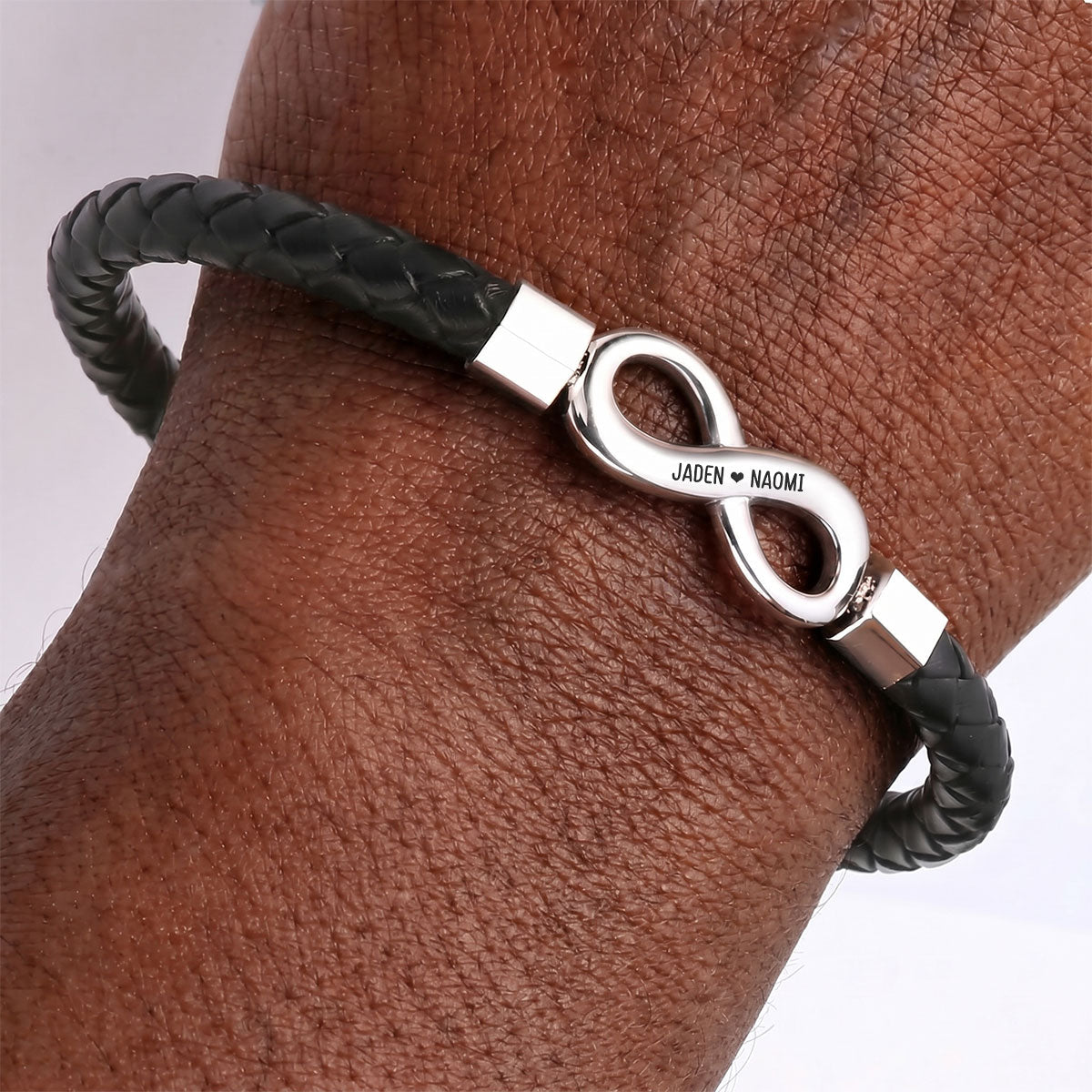 I F*ck Love You - Personalized Men's Infinity Bracelet With Gift Box & Card
