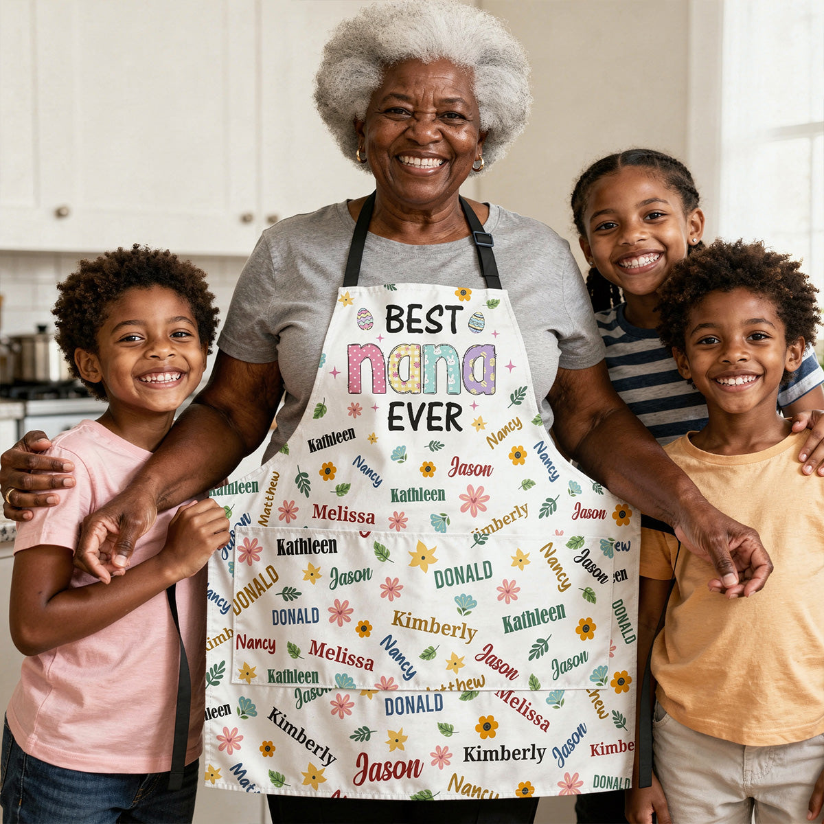 Best Nana Ever - Personalized Apron With Pocket