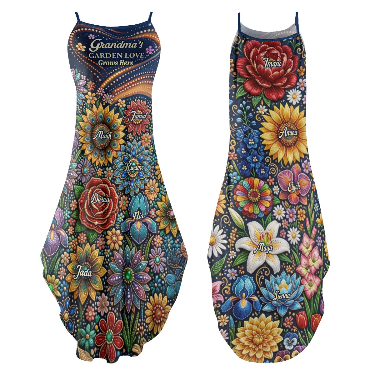 Grandma Garden - Personalized Maxi Dress