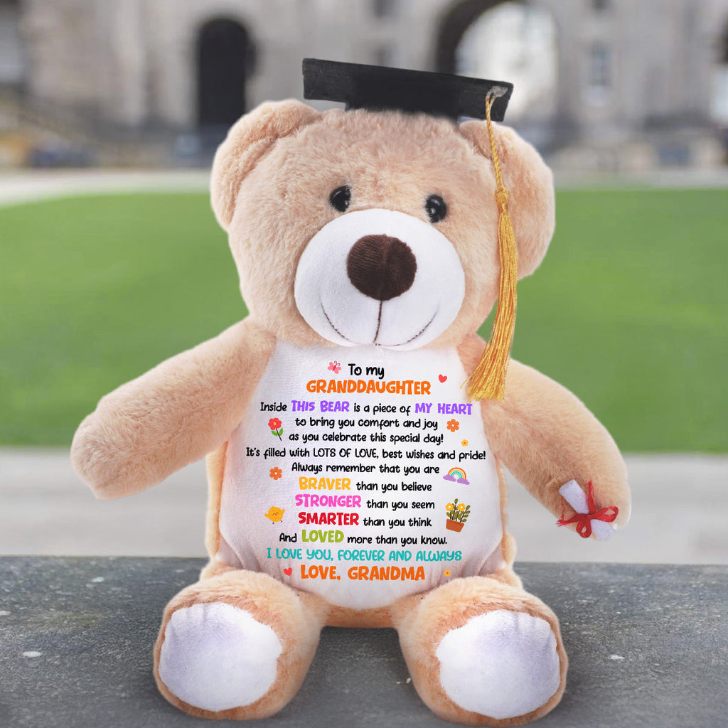 I Love You Forever And Always - Personalized Graduation Teddy Bear