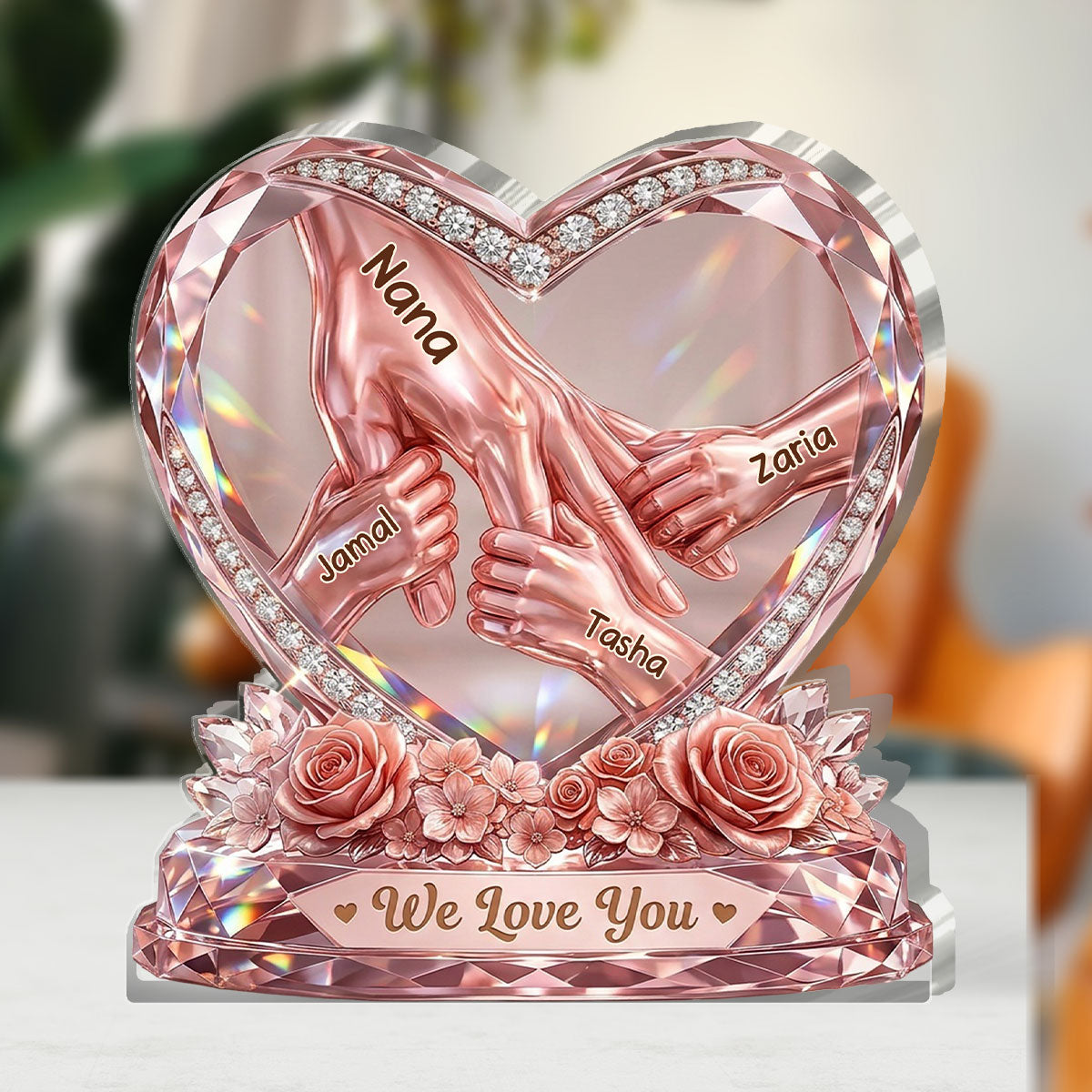 Hold Your Hand Forever - Personalized Custom Shaped Acrylic Plaque
