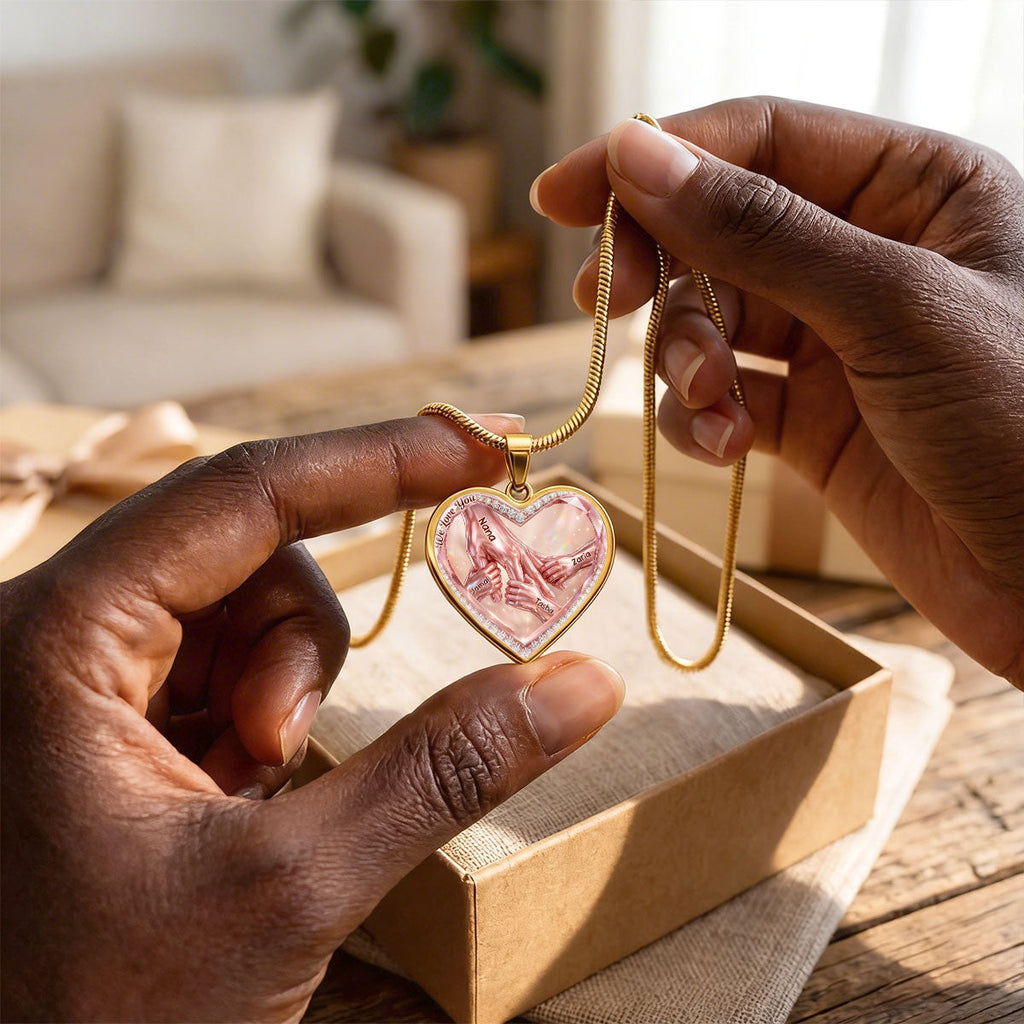 We Love You - Personalized Heart Necklace