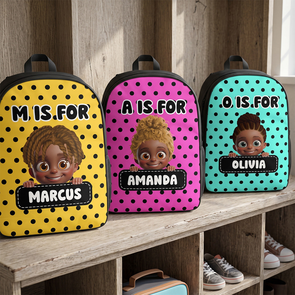 C Is For - Personalized Kid's School Backpack