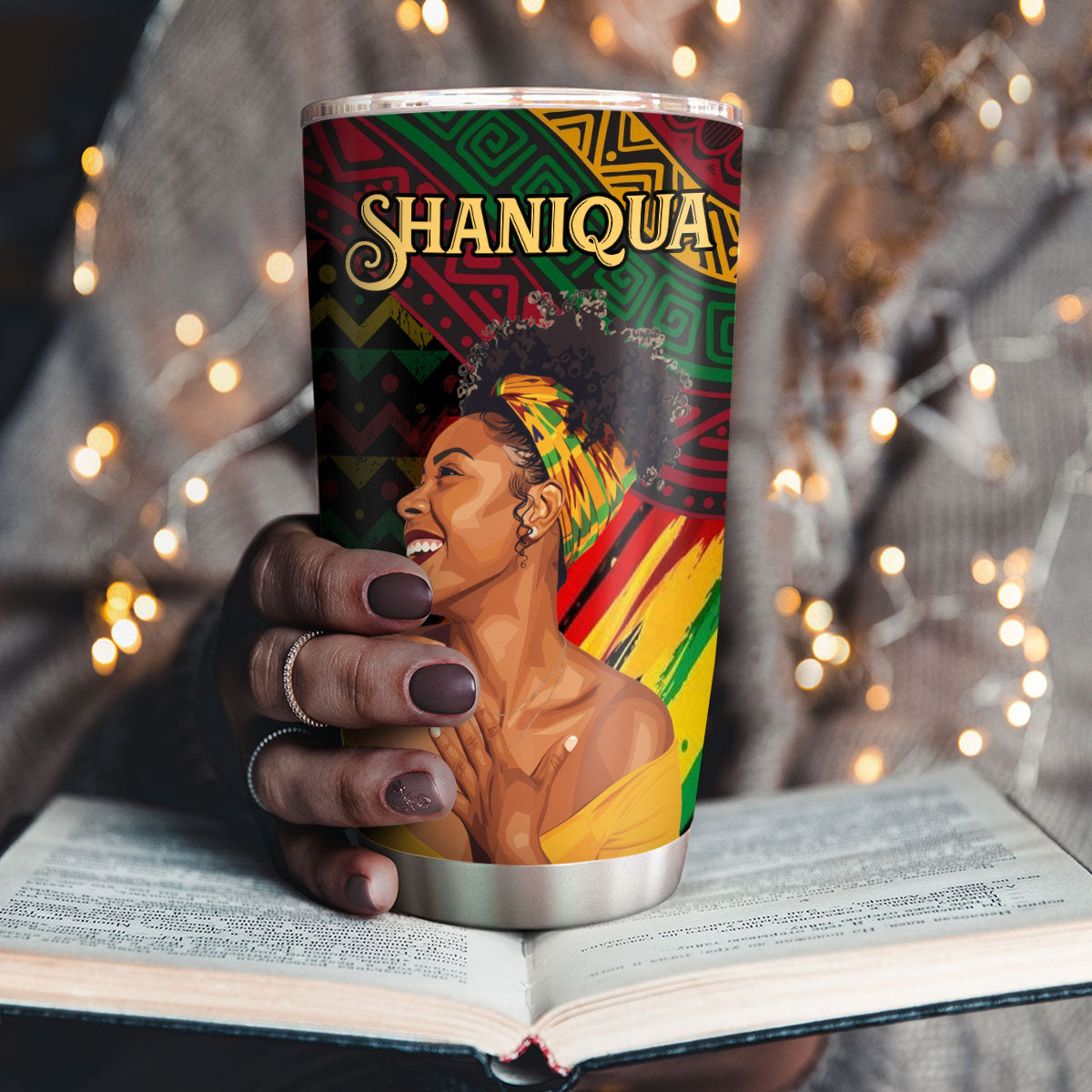 A Beautiful Black Queen - Personalized Stainless Steel Tumbler