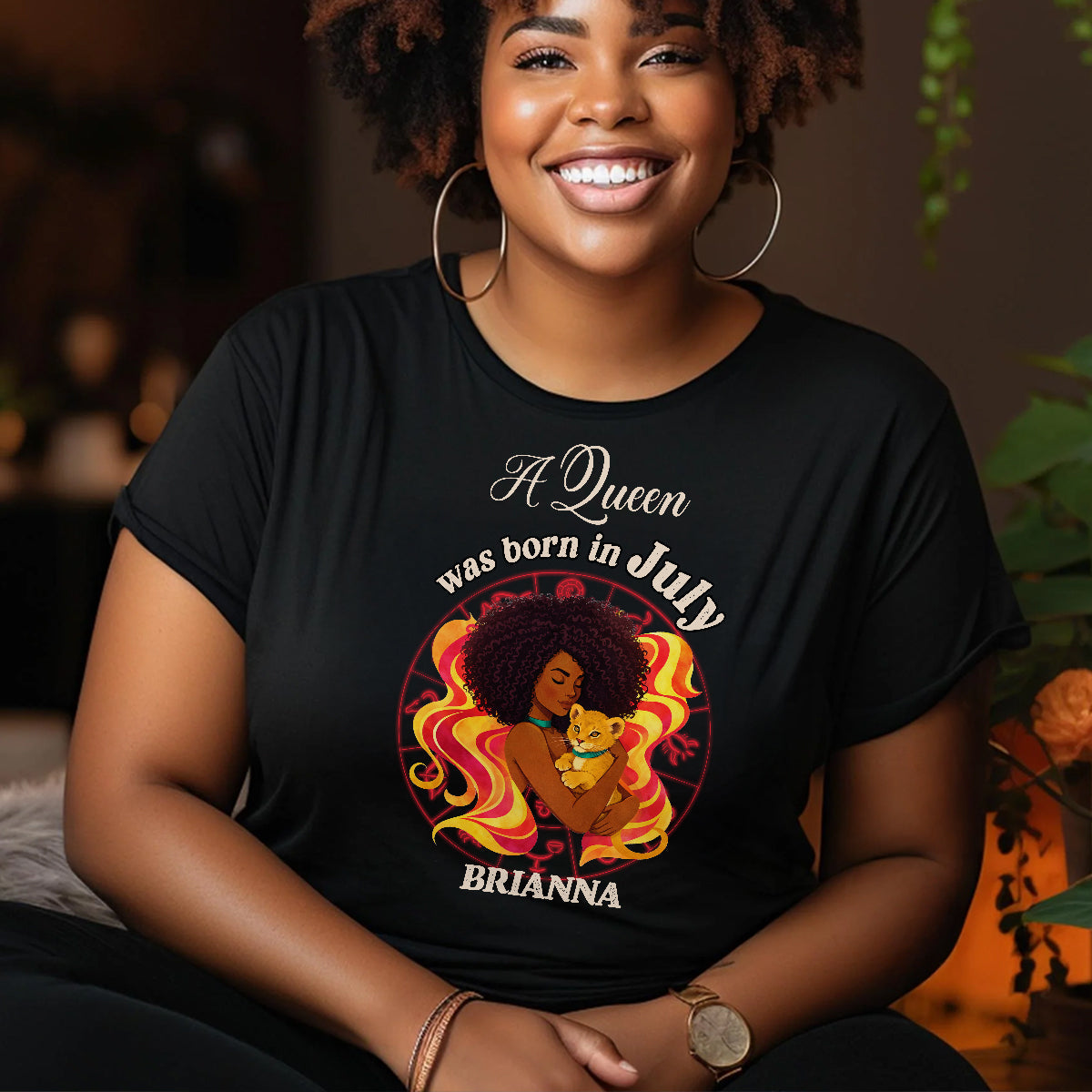 A Beautiful Queen - Personalized 2D Unisex T-shirt