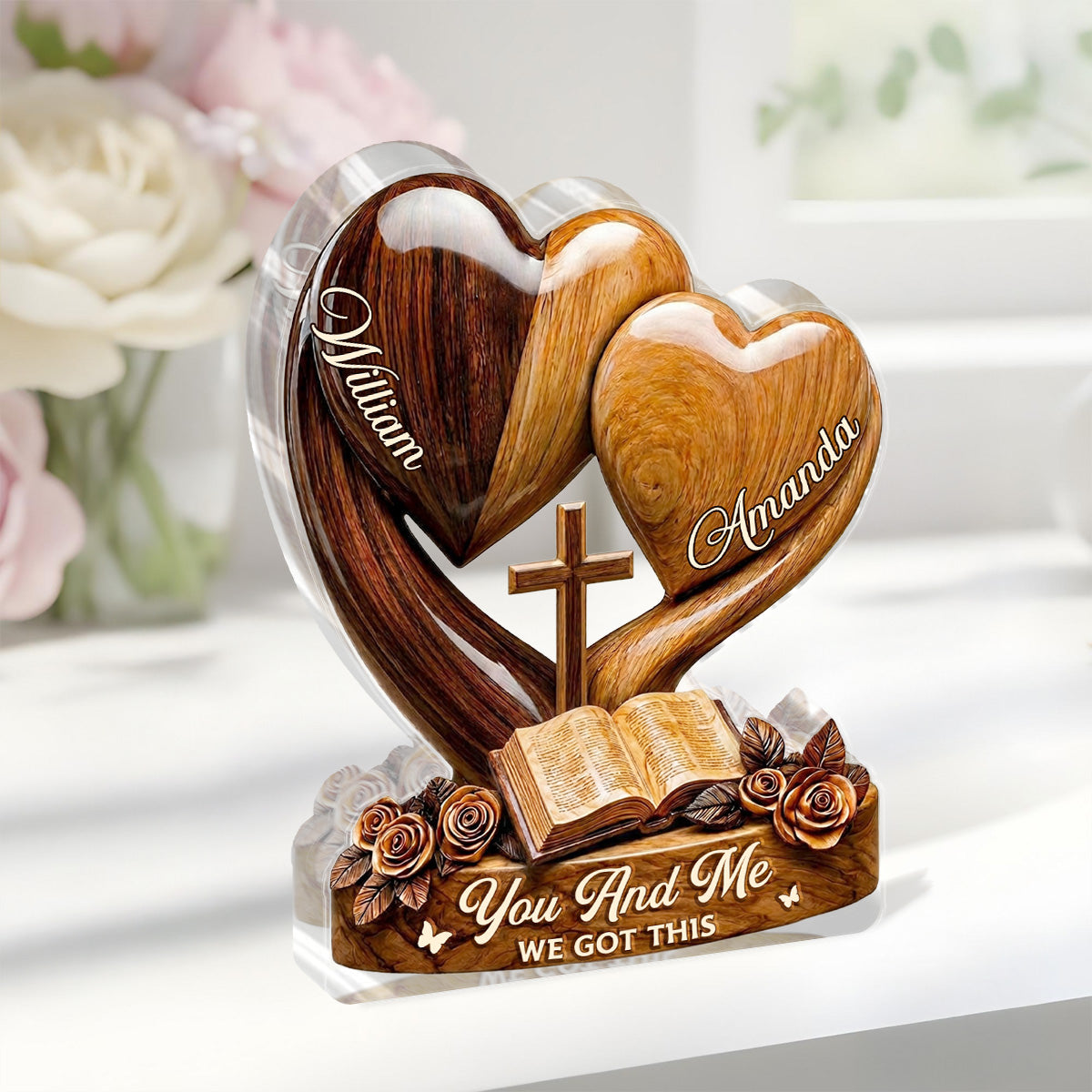 You And Me We Got This - Personalized Custom Shaped Acrylic Plaque
