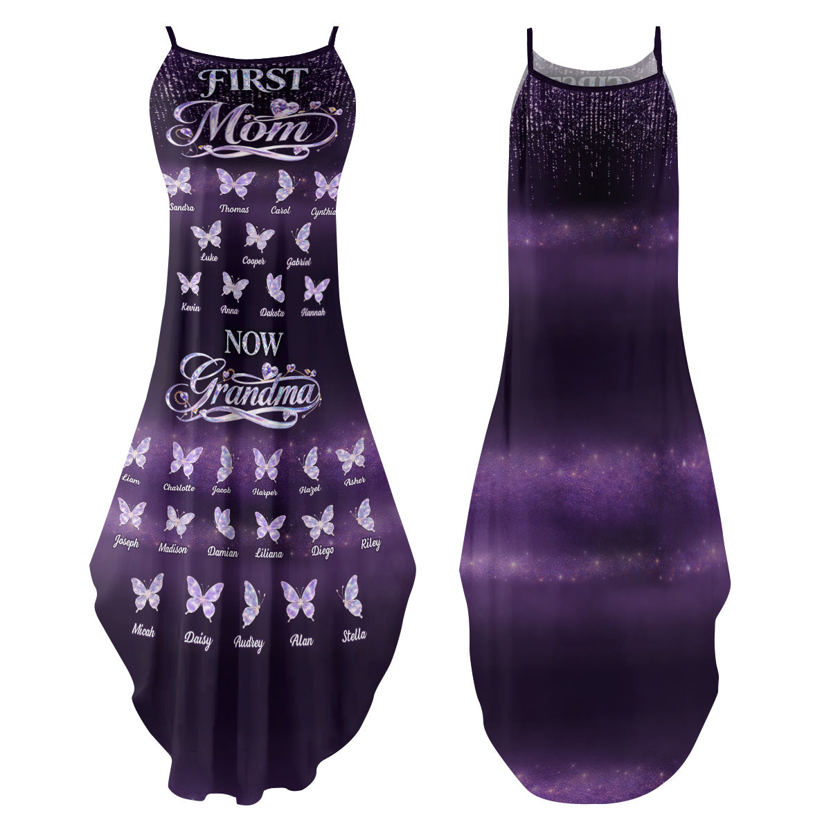 First Mom Now Grandma - Personalized Maxi Dress
