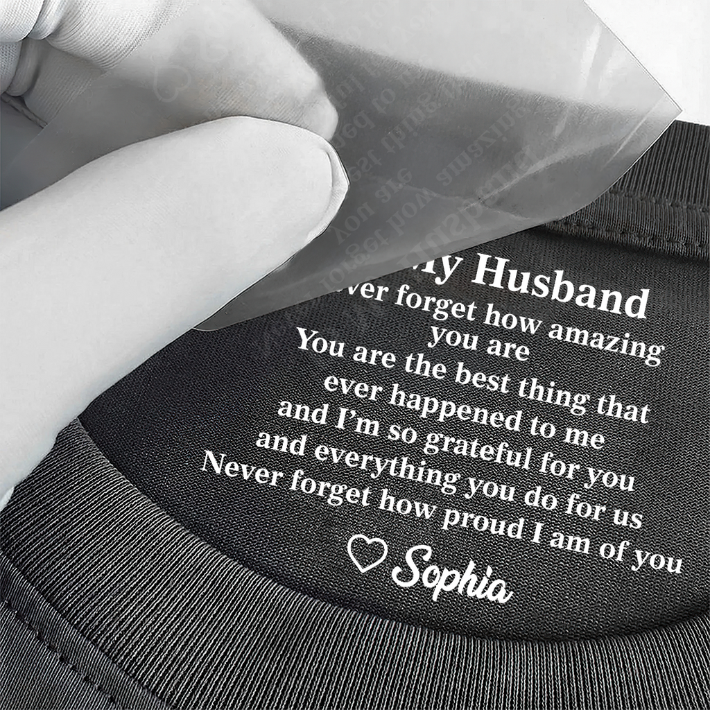 You Are The Best Thing That Ever Happened To Me - Personalized Shirt With Design Inner Neck
