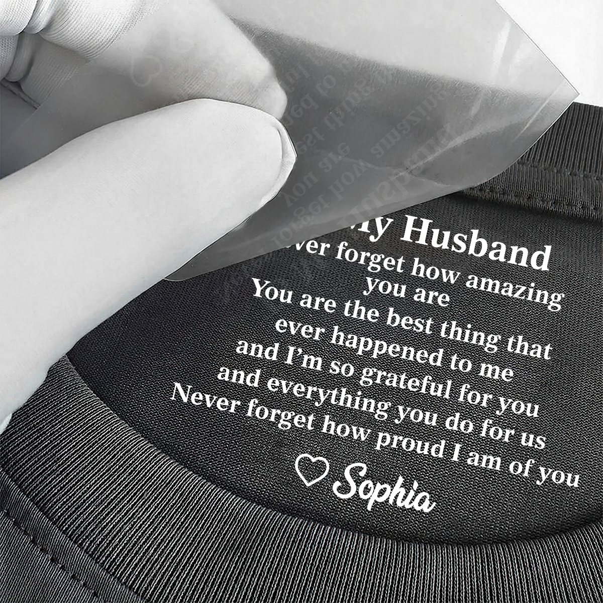 You Are The Best Thing That Ever Happened To Me - Personalized Shirt With Design Inner Neck