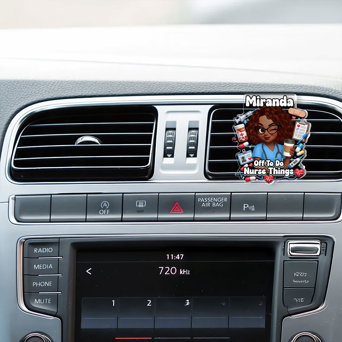 Off To Do Nurse Things - Personalized Acrylic Car Vent Clip