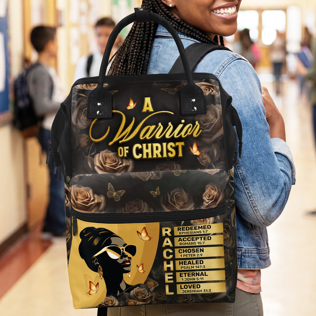 God Says I Am - Personalized Duckbilled Backpack