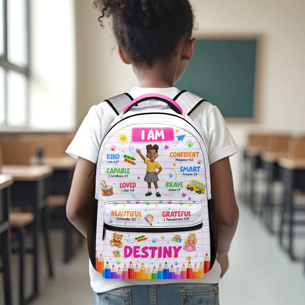 Kid Affirmations Back To School Gift For Kids - Personalized Backpack