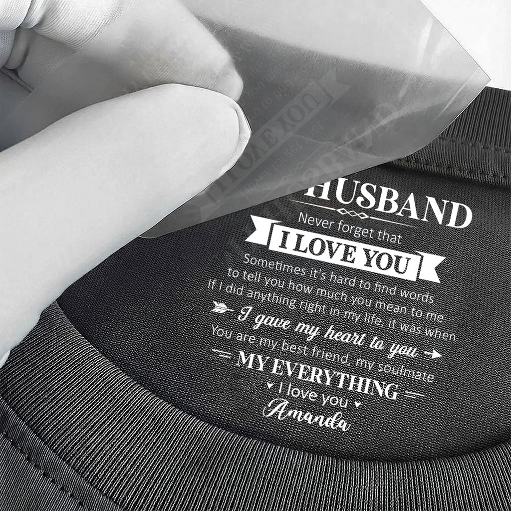 My Soulmate And My Everything - Personalized Shirt With Design Inner Neck