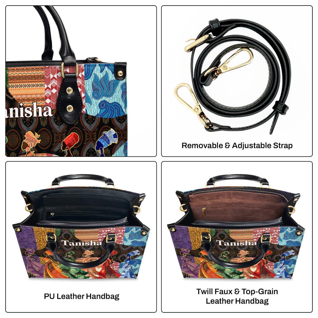 African Spirits - Personalized Leather Handbag