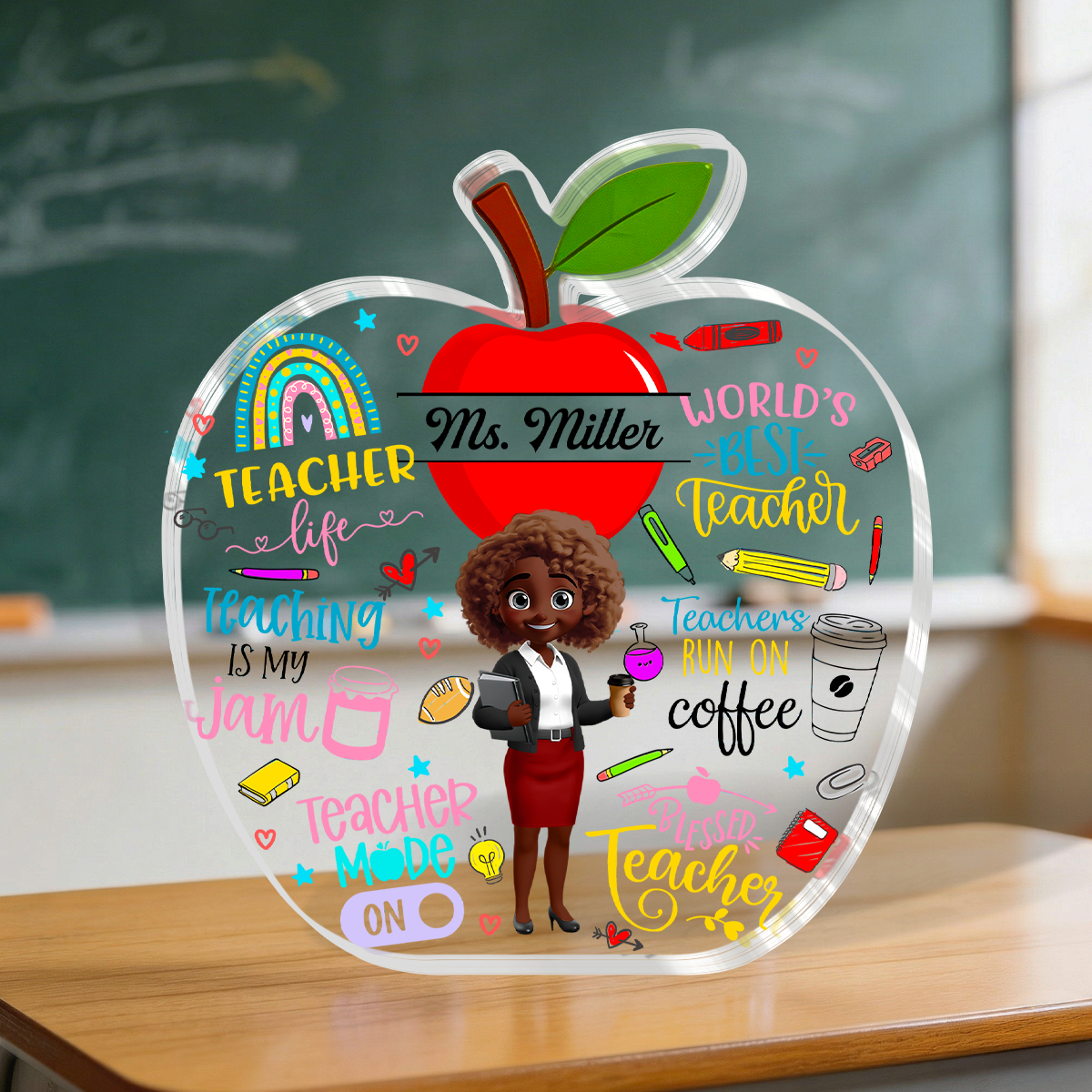 Teacher - Personalized Custom Shaped Acrylic Plaque
