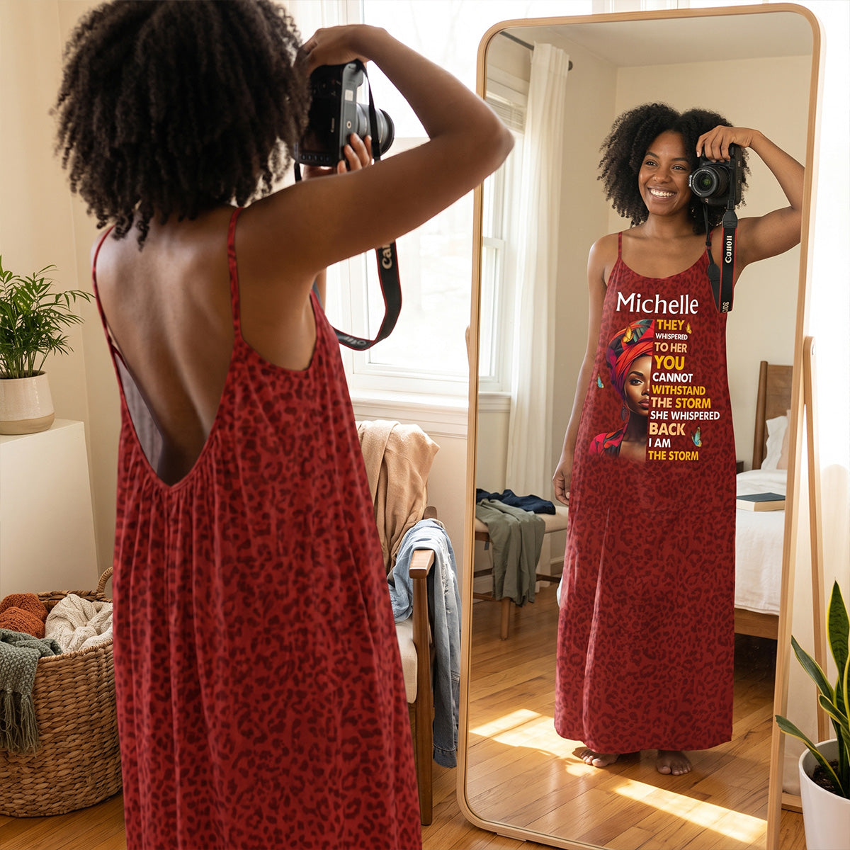 I Am The Storm - Personalized Backless Cami Maxi Dress