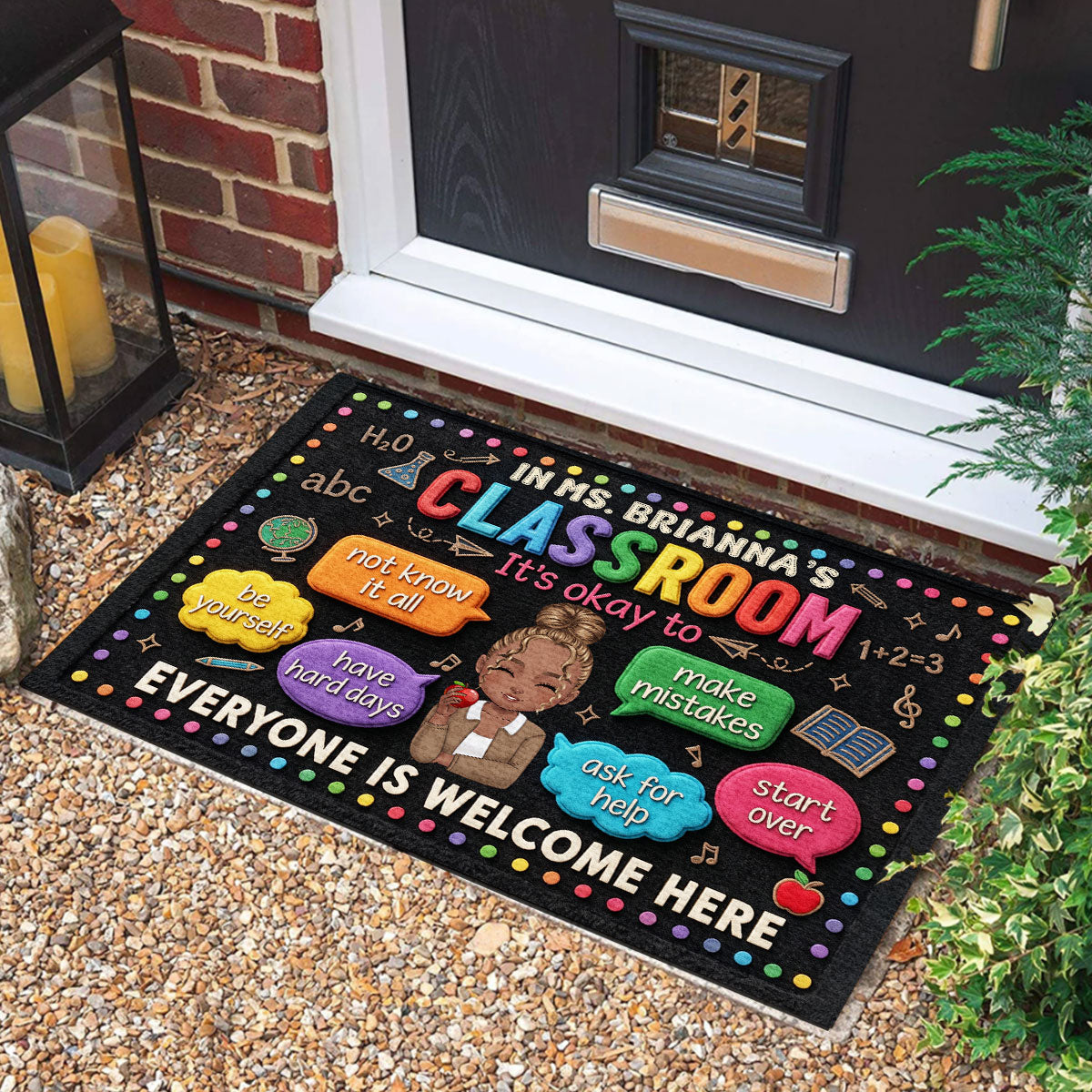 In My Classroom Everything Is Okay - Personalized Doormat