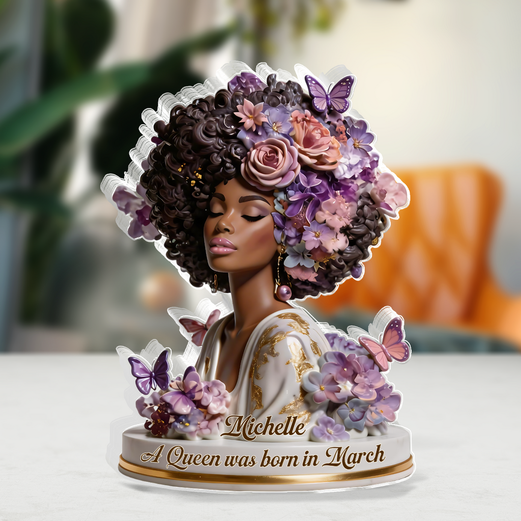 A Beautiful Queen - Personalized Custom Shaped Acrylic Plaque