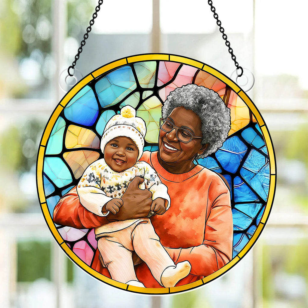 Family Custom Photo - Personalized Acrylic Suncatcher