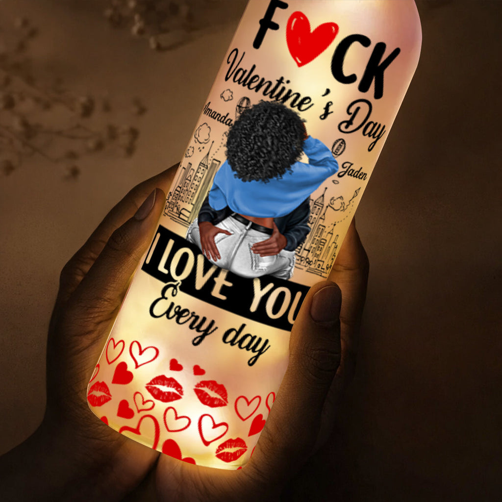 I Love You Every Day - Personalized Bottle Lamp