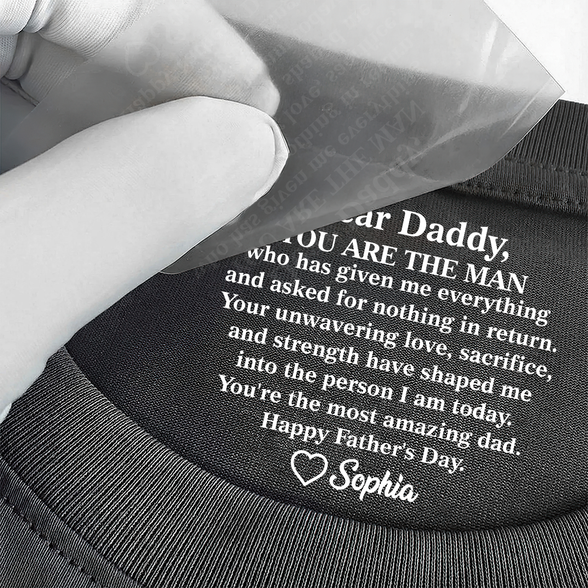 You Are The Most Amazing Dad - Personalized Shirt With Design Inner Neck