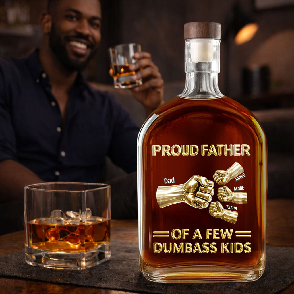 Proud Father - Personalized Whiskey Bottle