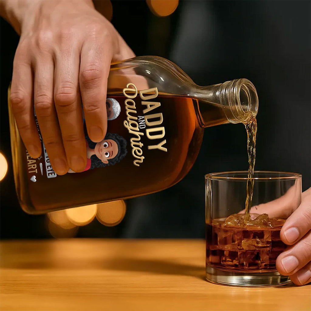 Forever Dad Daughter Love - Personalized Whiskey Bottle