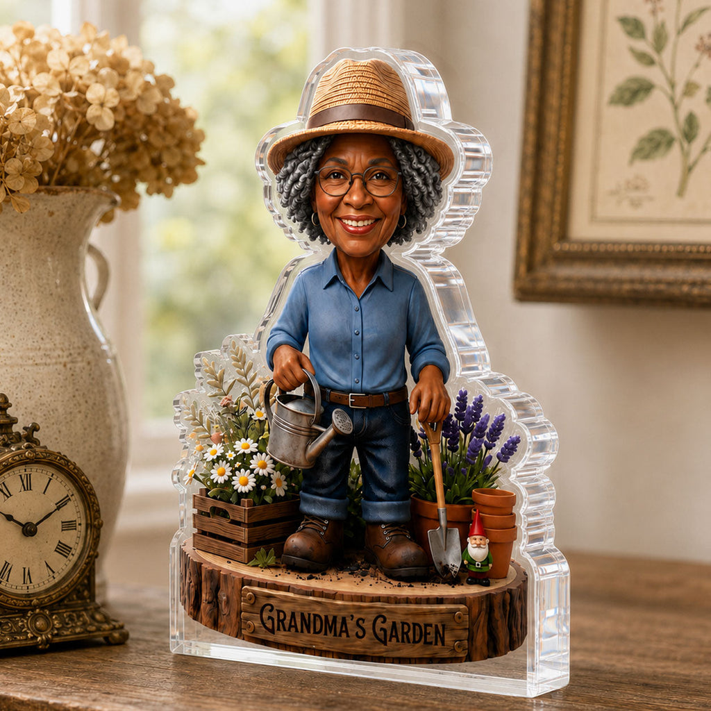 Custom Photo Garden Decor - Personalized Custom Shaped Acrylic Plaque