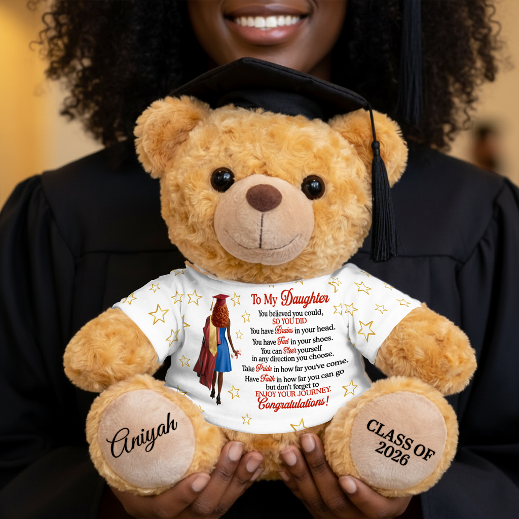 You Believed You Could So You Did - Personalized Graduation Bear With Card