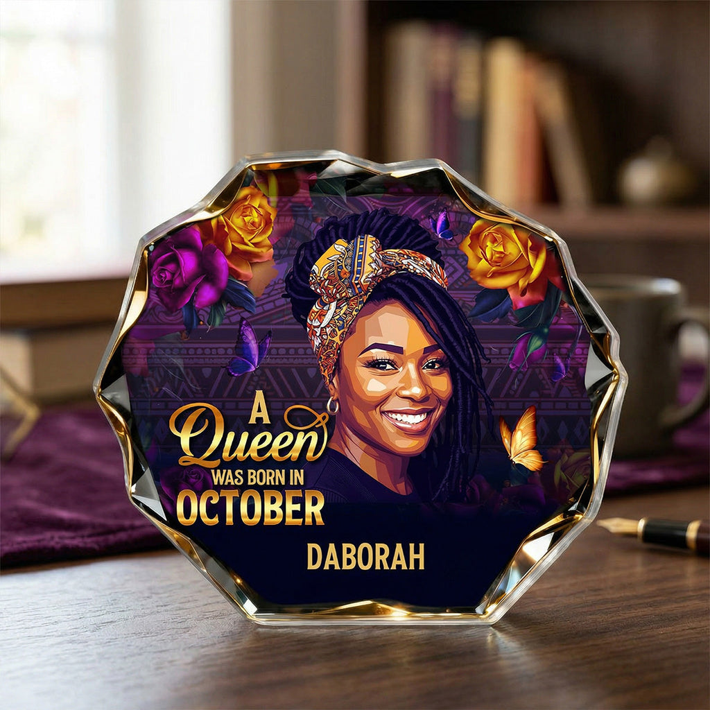 A Beautiful Queen - Personalized Custom Shaped Acrylic Plaque