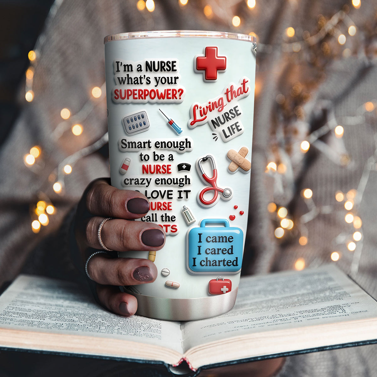 I Am A Nurse - Personalized Stainless Steel Tumbler