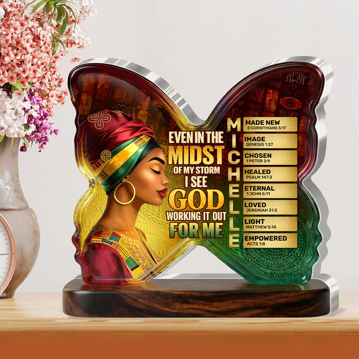 I See God Working It Out For Me - Personalized Custom Shaped Acrylic Plaque