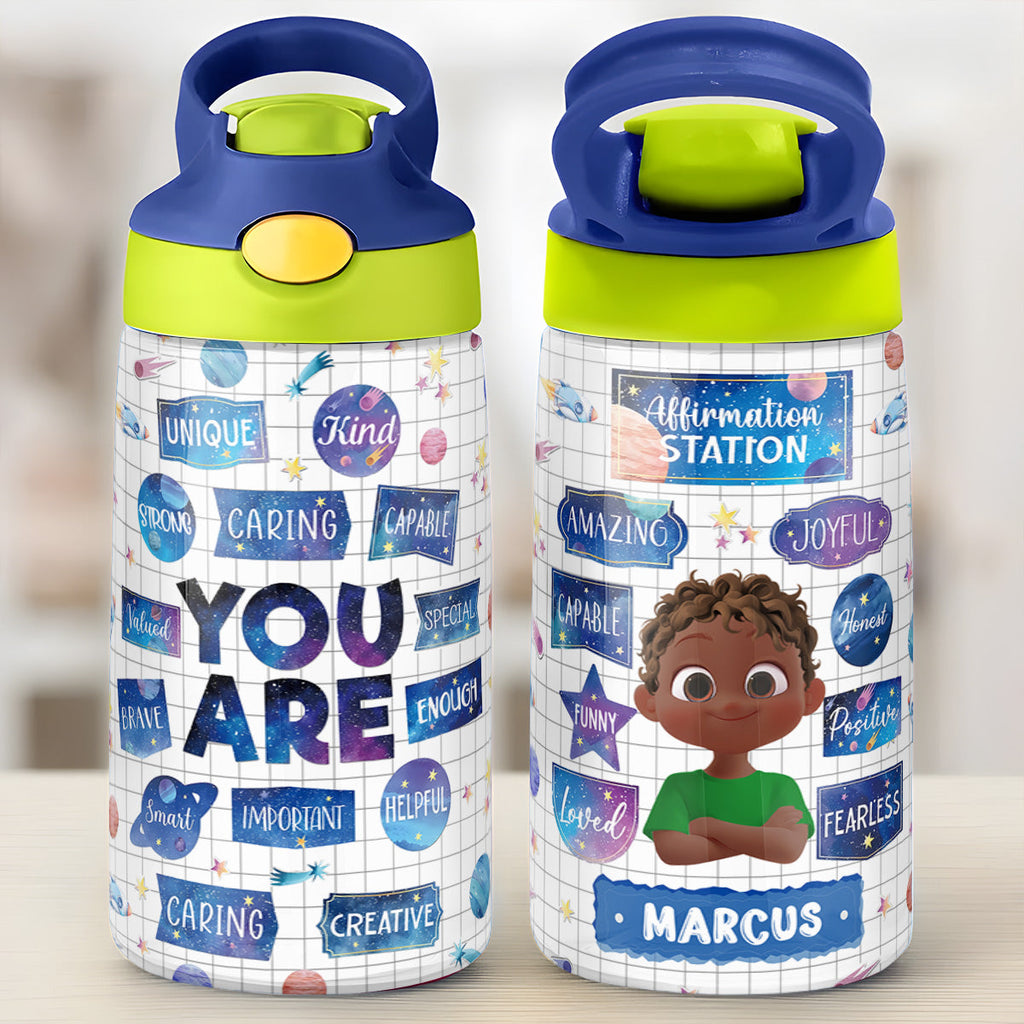Affirmation Station - Personalized Kid Water Bottle