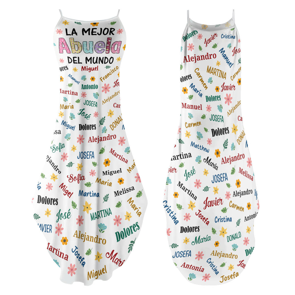La Mejor Abuela Del Mundo - Personalized Maxi Dress