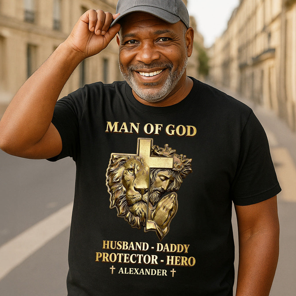 Man Of God - Personalized 2D Unisex T-shirt