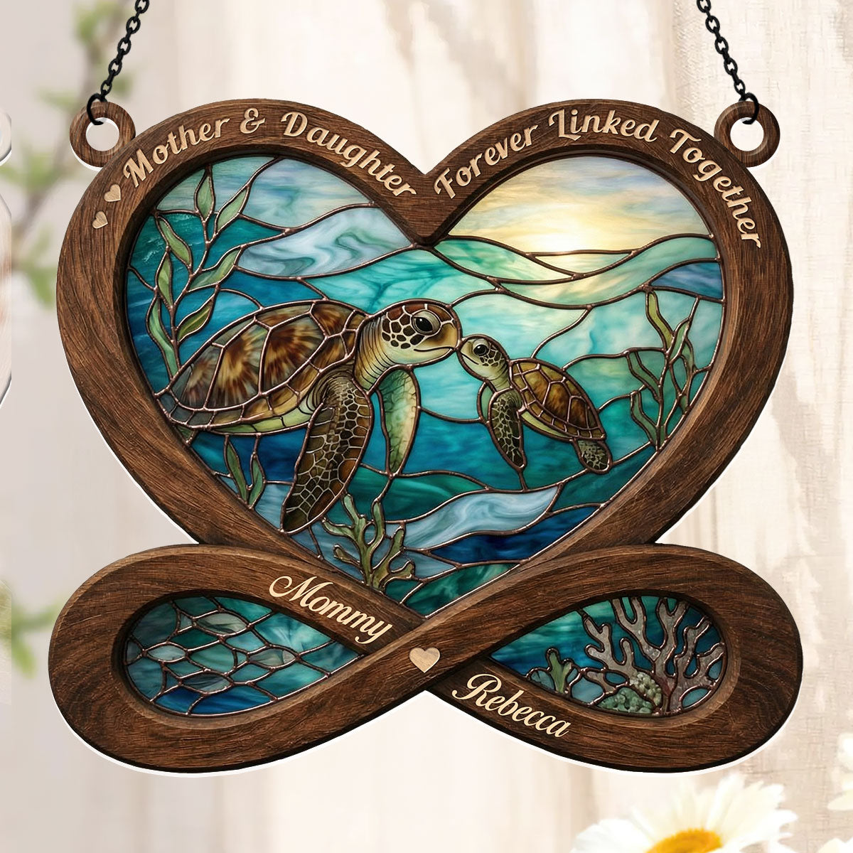 Forever Linked Together - Personalized Acrylic Suncatcher