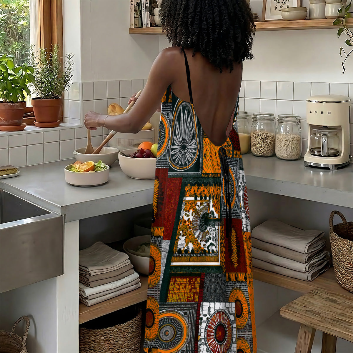 A Beautiful Queen - Personalized Backless Cami Maxi Dress
