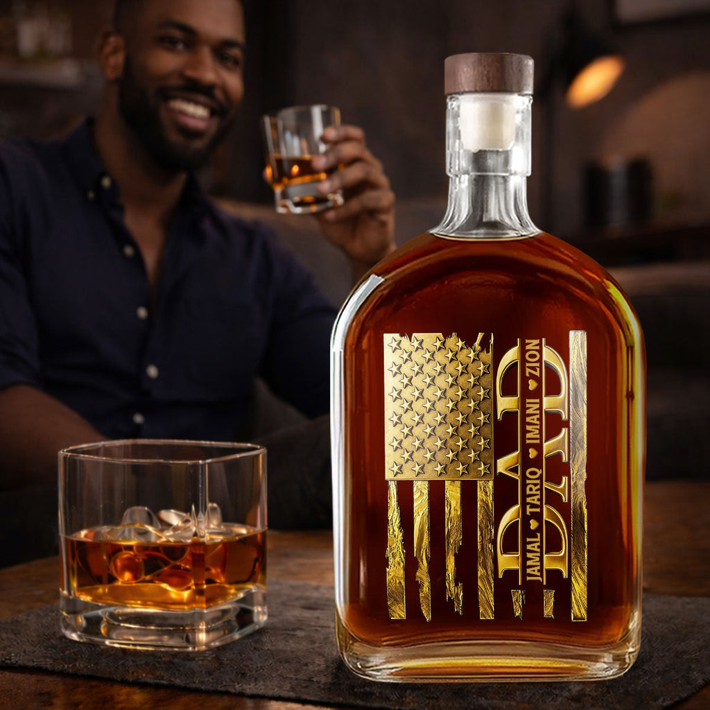 Father's Day Gift For Men - Personalized Whiskey Bottle
