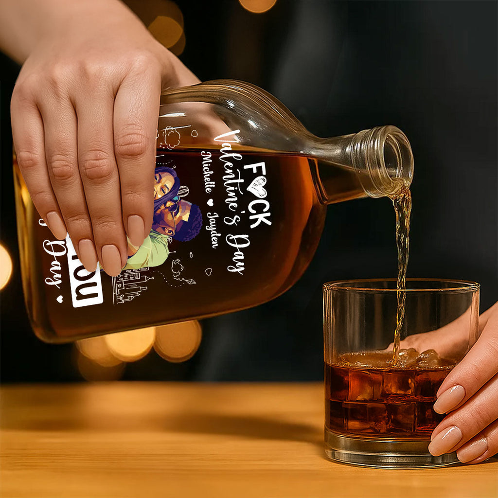 I Love You Everyday Art Ver - Personalized Whiskey Bottle
