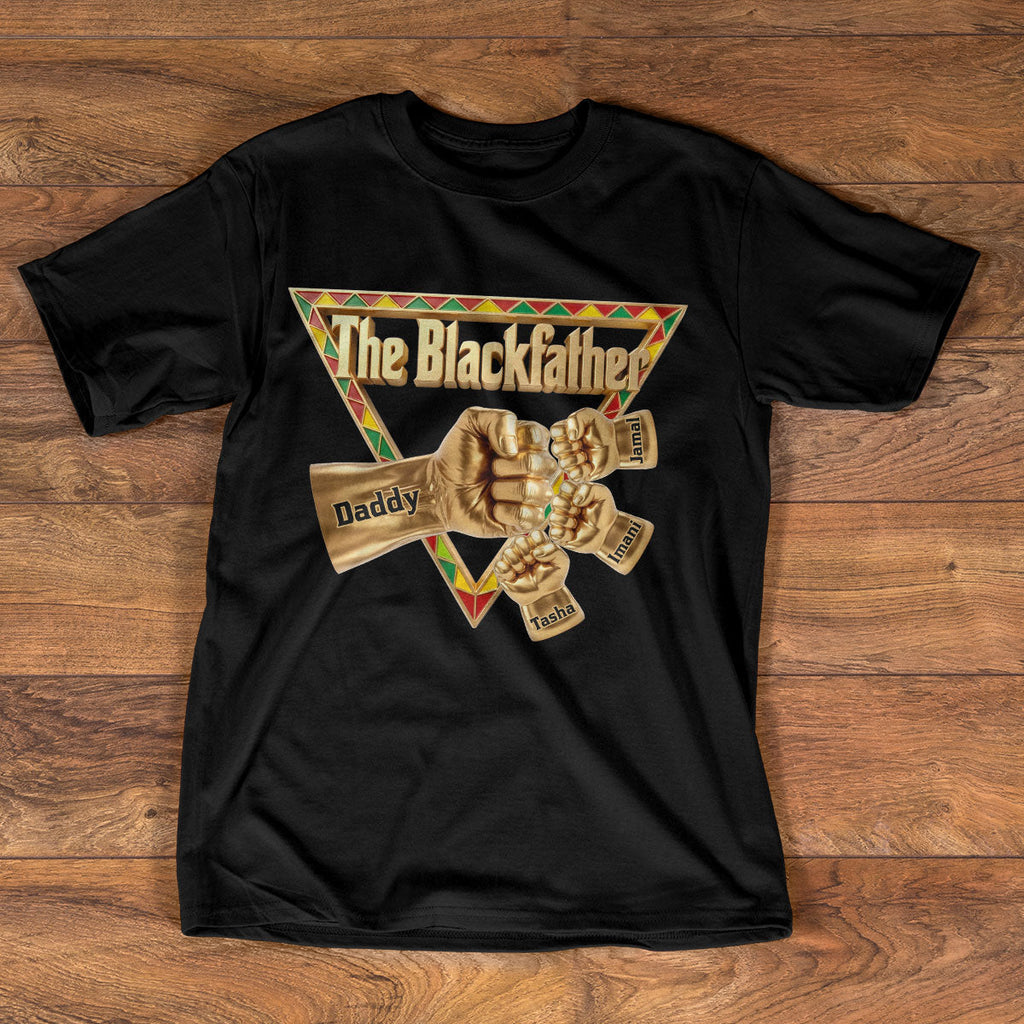 The Black Father - Personalized 2D Unisex T-shirt