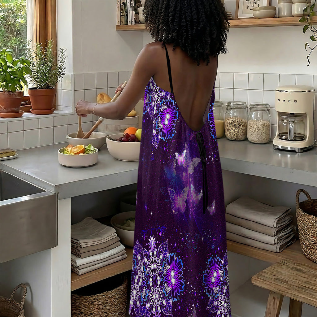God Says You Are - Personalized Backless Cami Maxi Dress