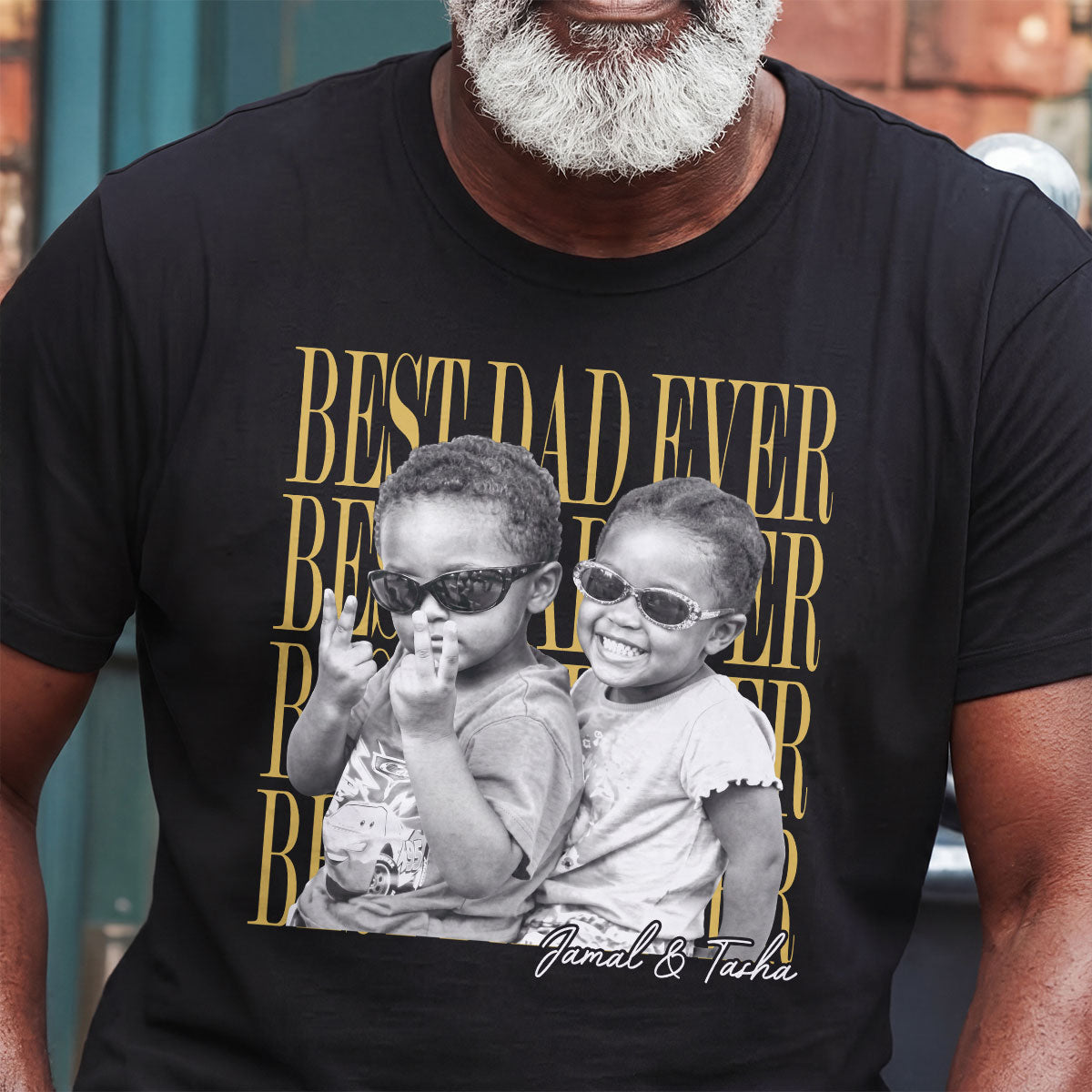 Best Dad Ever - Personalized 2D Unisex T-shirt